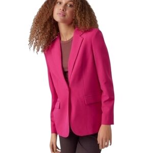 NWT Vero Moda Pink Single Button Loose Fit Blazer Sz S